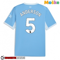 Moške Nogometnih dresov Manchester City Elliot Anderson #5 Domači 2026-27 Kratki rokavi